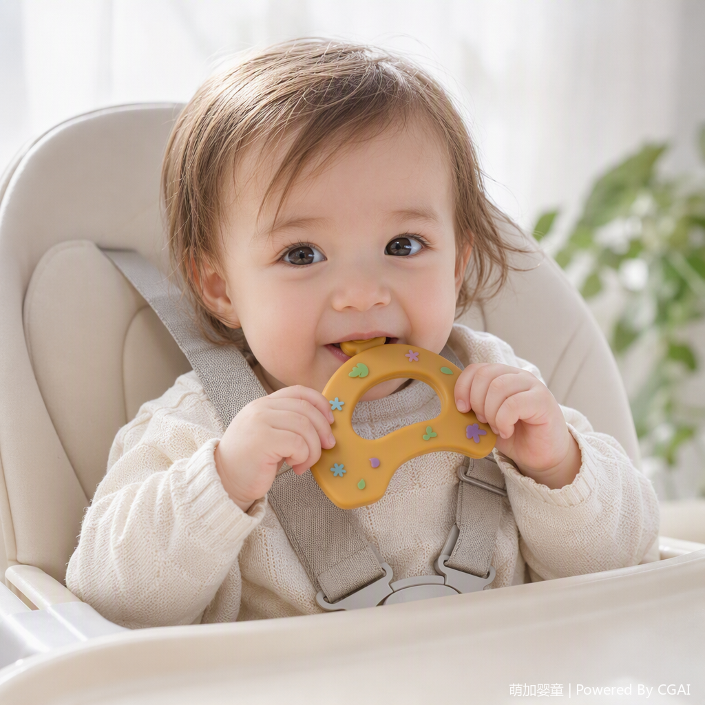Colorful baby teething toys, baby teething comfort, children's teething toys, educational toys, soft and safe teething sticks, cartoon patterned teething sticks, teething fun details Picture