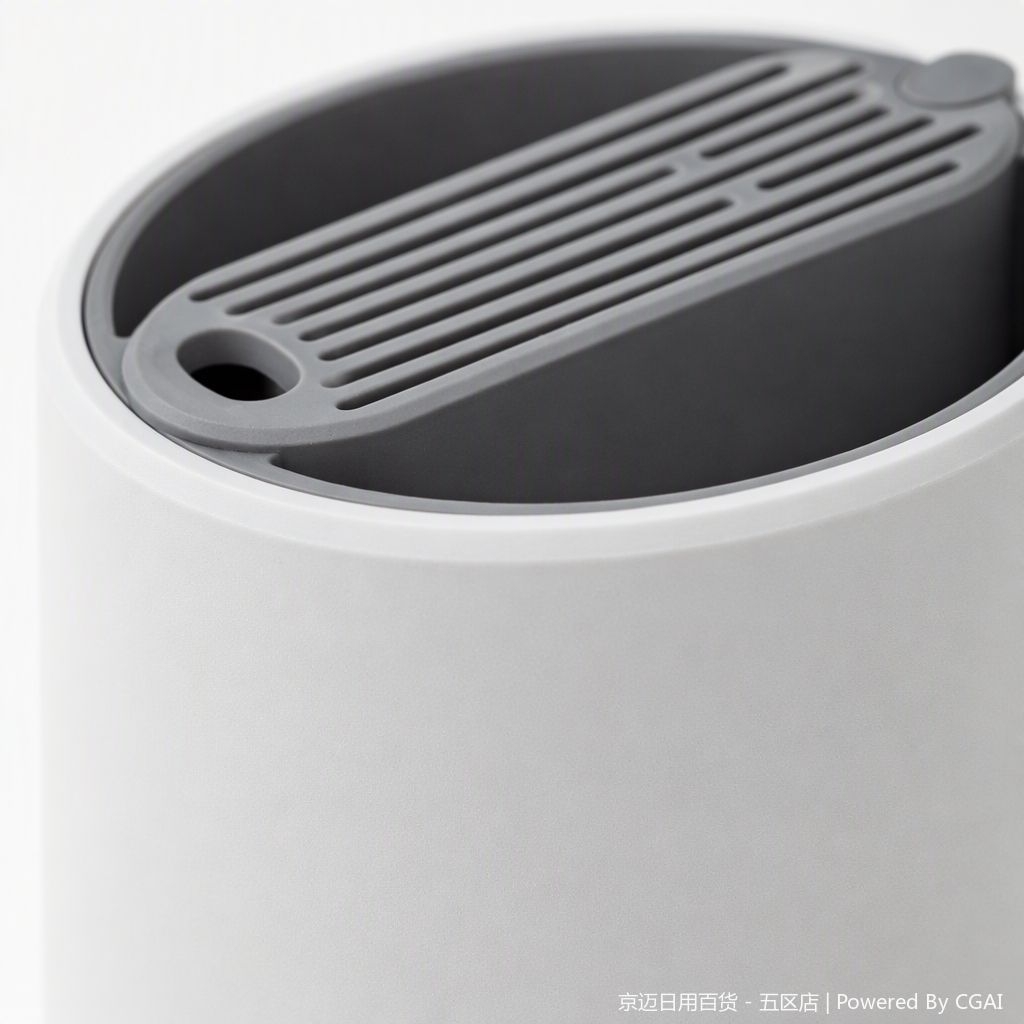 【CL】26Q4#6101 Multi-functional PP material bathroom trash can with lid, simple and practical hardware structure, household storage container Specification image
