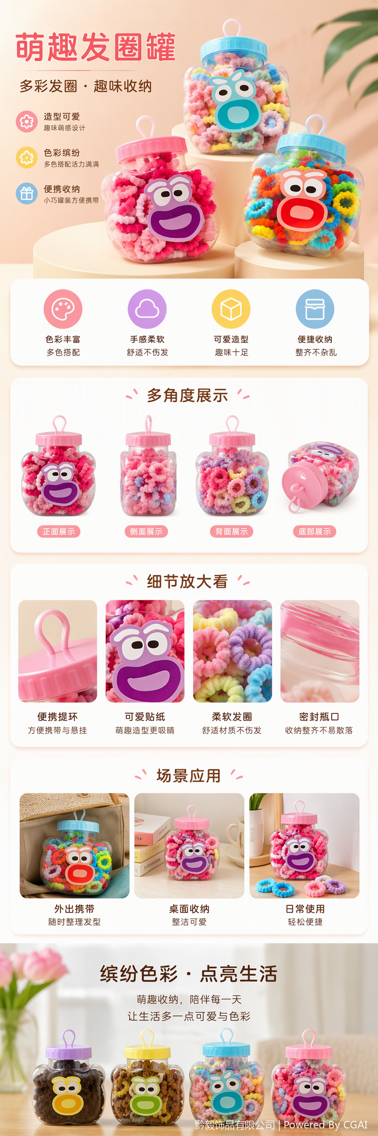 الطفلة الصغيرة ذات حلقة الإبهام الصغيرة لا تشل شعرها بمنشفة مطاطية مرنة pic 1