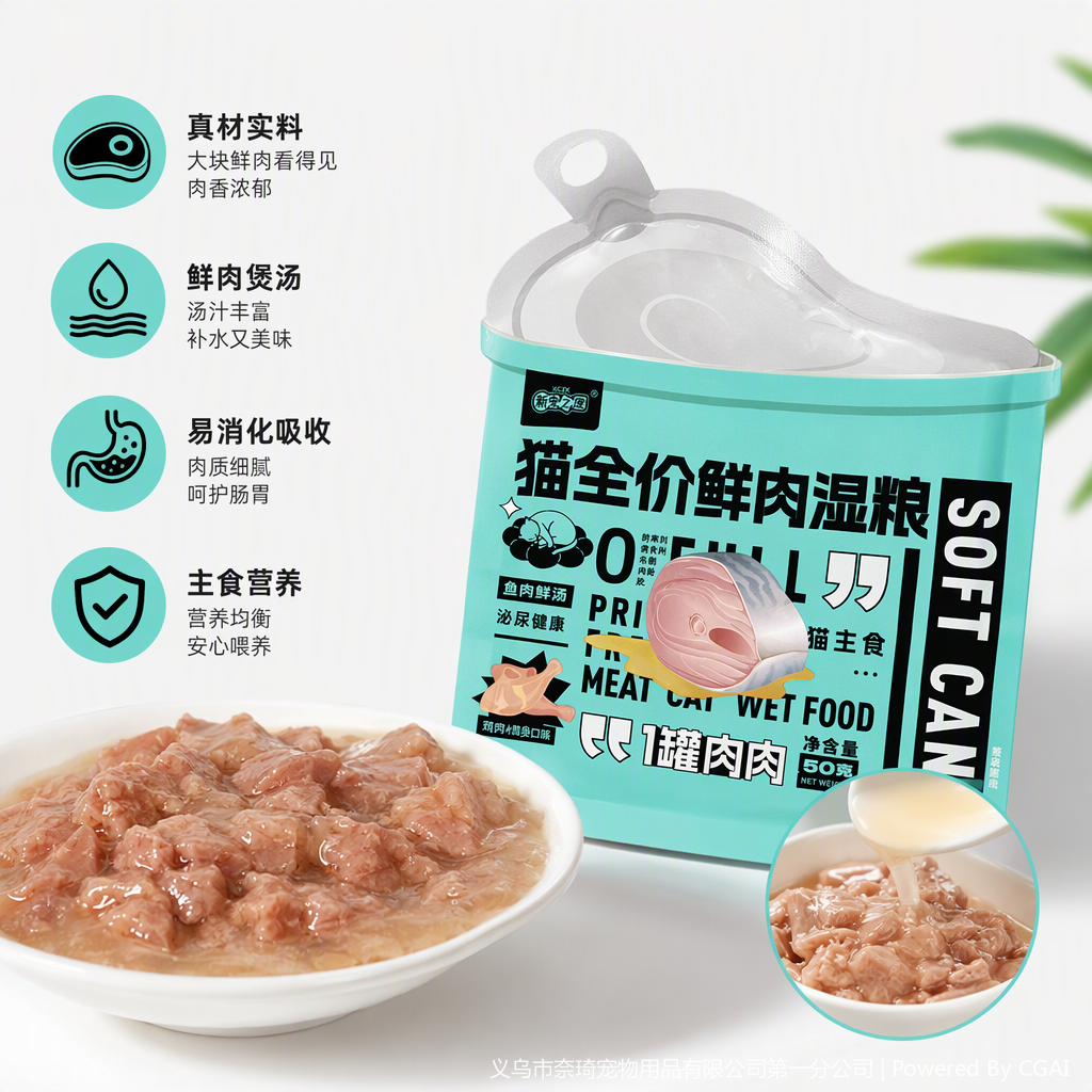 Bolsa de embalaje de alimentos para gatos ecológica y duradera turquesa bolsa de alimentos para mascotas engrosada a prueba de humedad y ripstop big bag