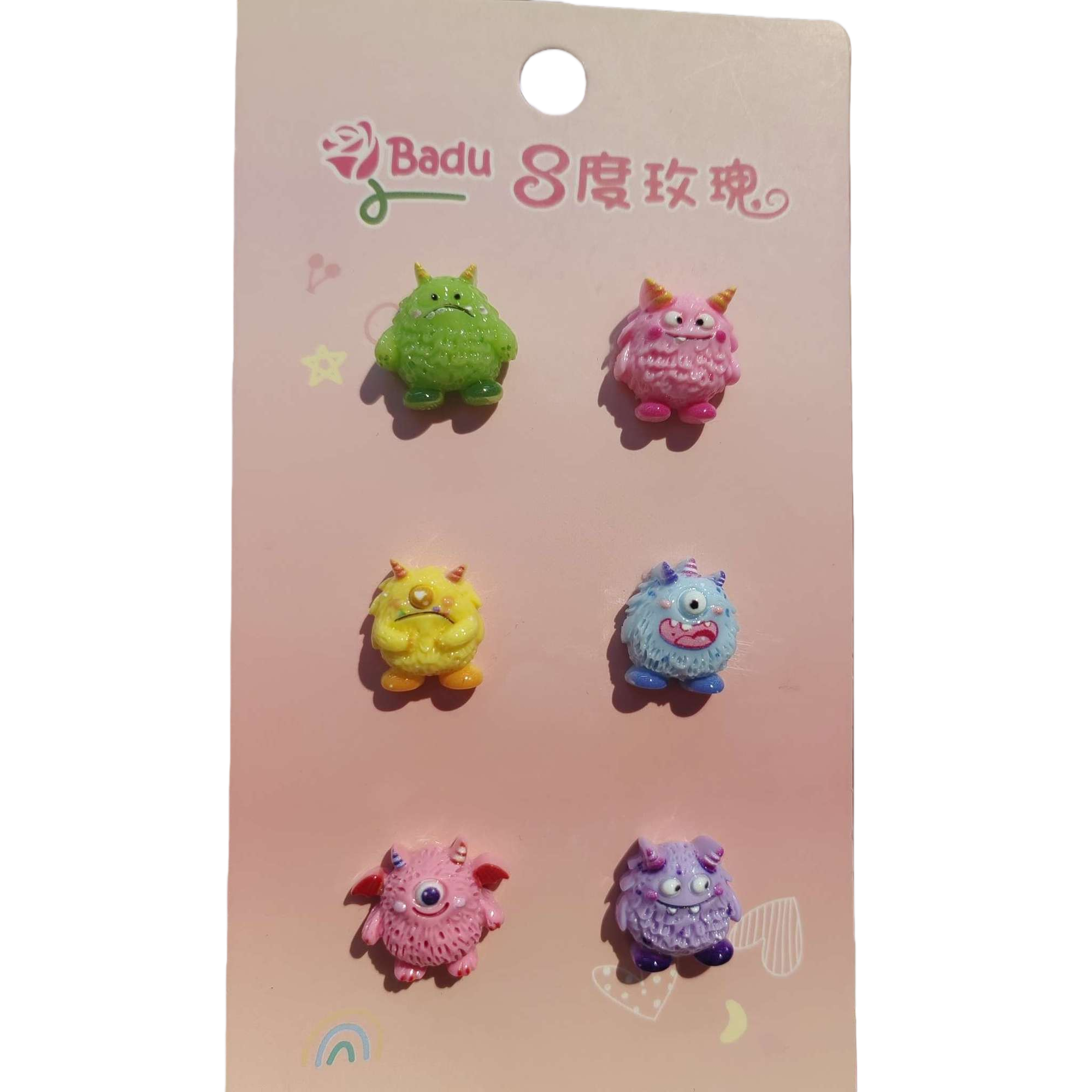 Colorful and fun monster-shaped jewelry, creative and personalized trendy accessories, essential gifts for children and students to dress up Item Picture