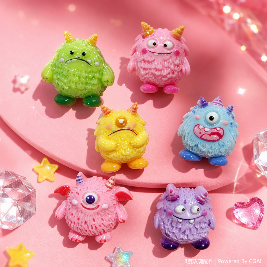 Colorful and fun monster-shaped jewelry, creative and personalized trendy accessories, essential gifts for children and students to dress up Specification image