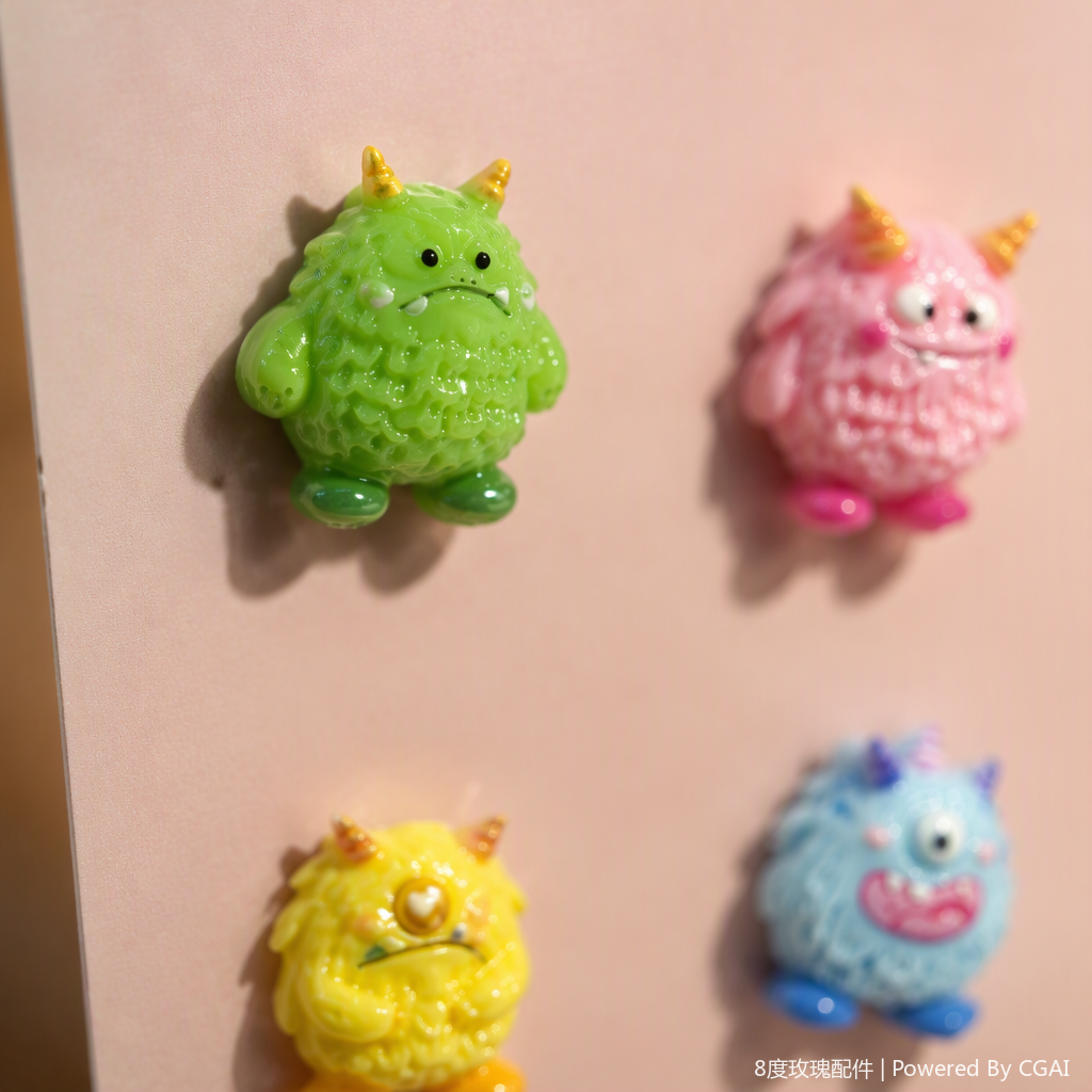 Colorful and fun monster-shaped jewelry, creative and personalized trendy accessories, essential gifts for children and students to dress up Application Scenario