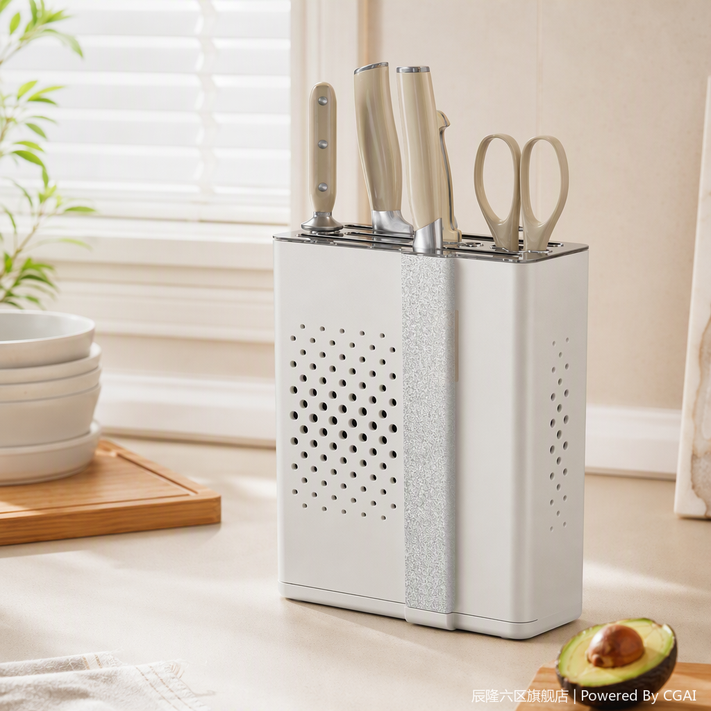 【CL】26Q4#8806 Multi-functional Kitchen knife set: Kitchen knives, chef knives, engraving knives, knife rack storage, complete set of kitchen knife combinations details Picture