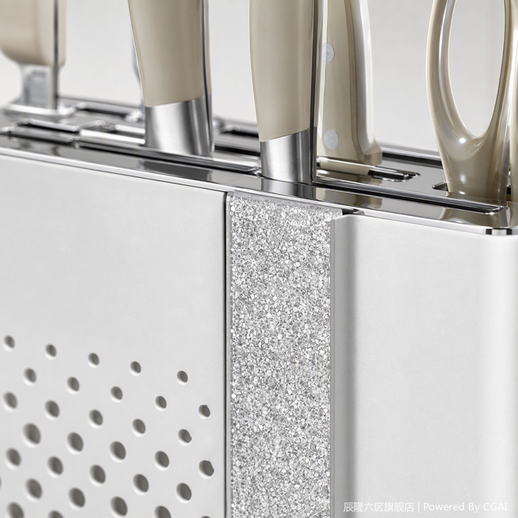 【CL】26Q4#8806 Multi-functional Kitchen knife set: Kitchen knives, chef knives, engraving knives, knife rack storage, complete set of kitchen knife combinations Specification image