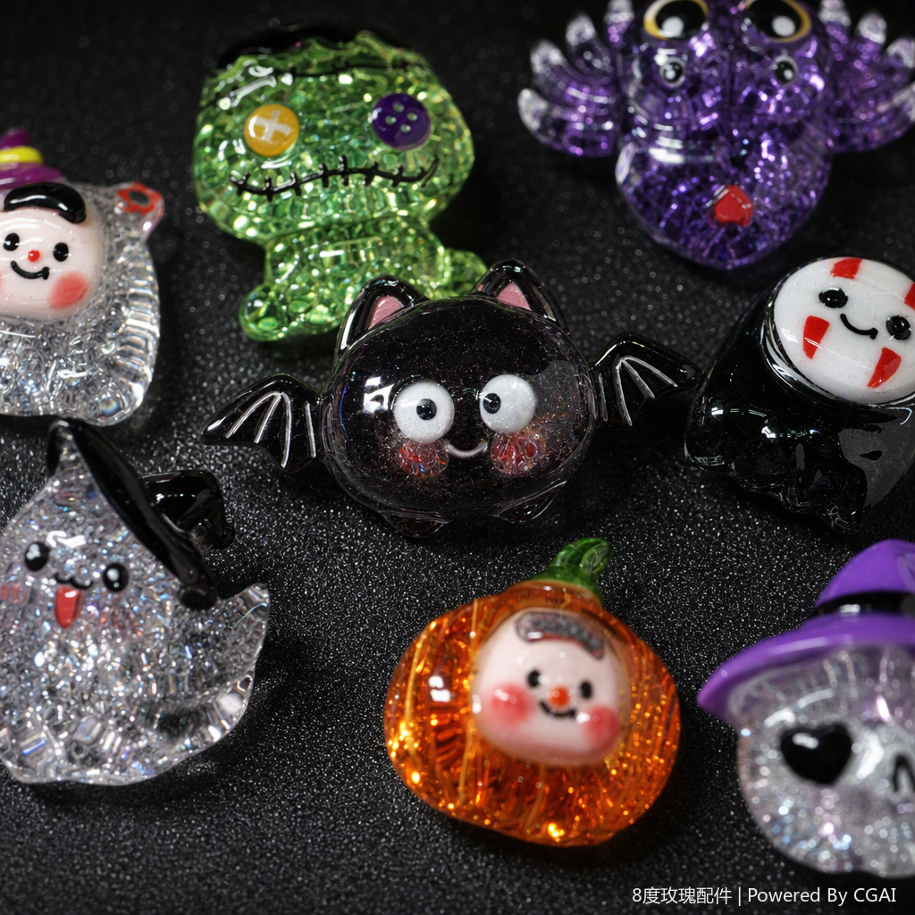 Colorful sequined Halloween-themed small pendants, decorative items, creative decorations for festival parties Application Scenario