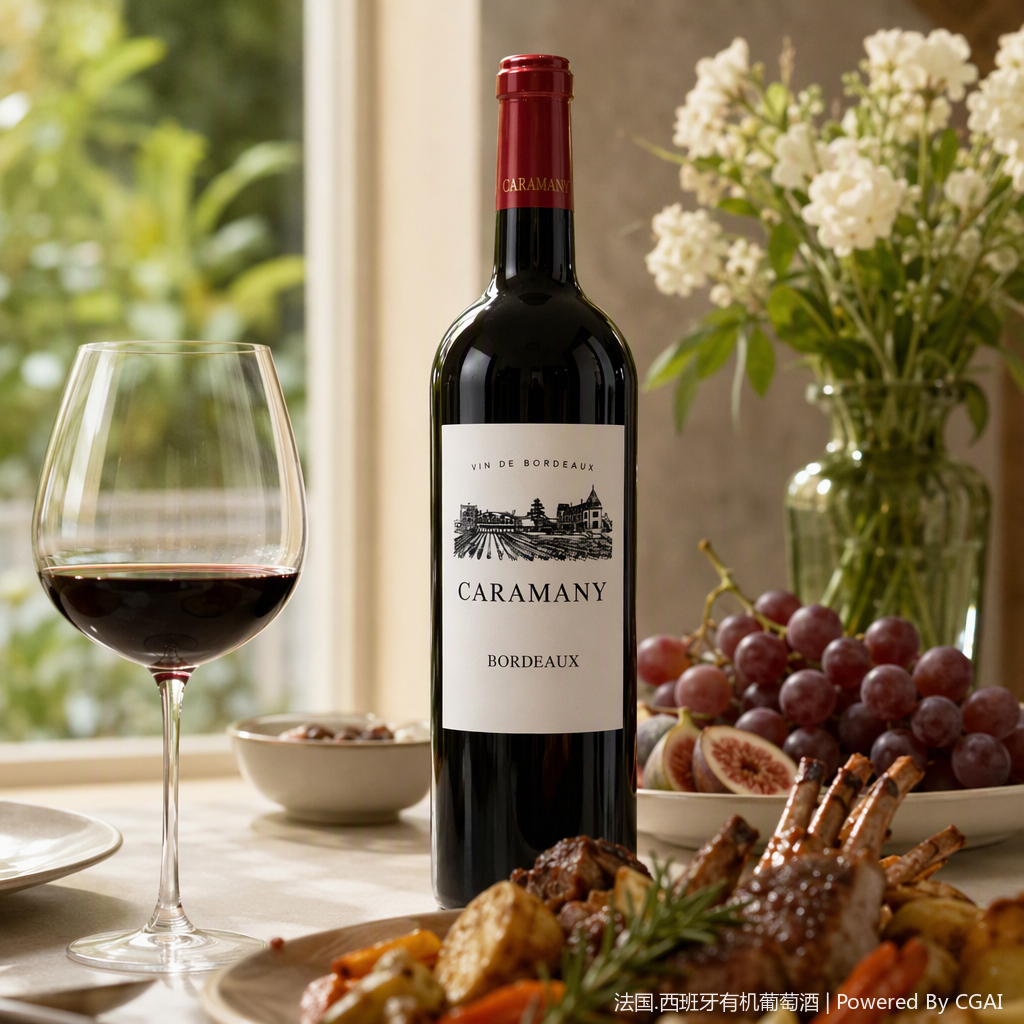 French Carmenere Bordeaux Dry Red Wine details Picture