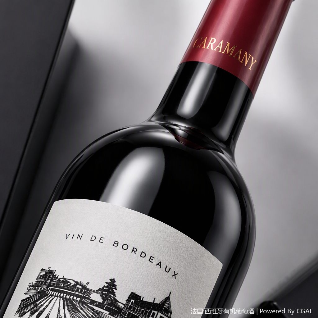 French Carmenere Bordeaux Dry Red Wine Specification drawing