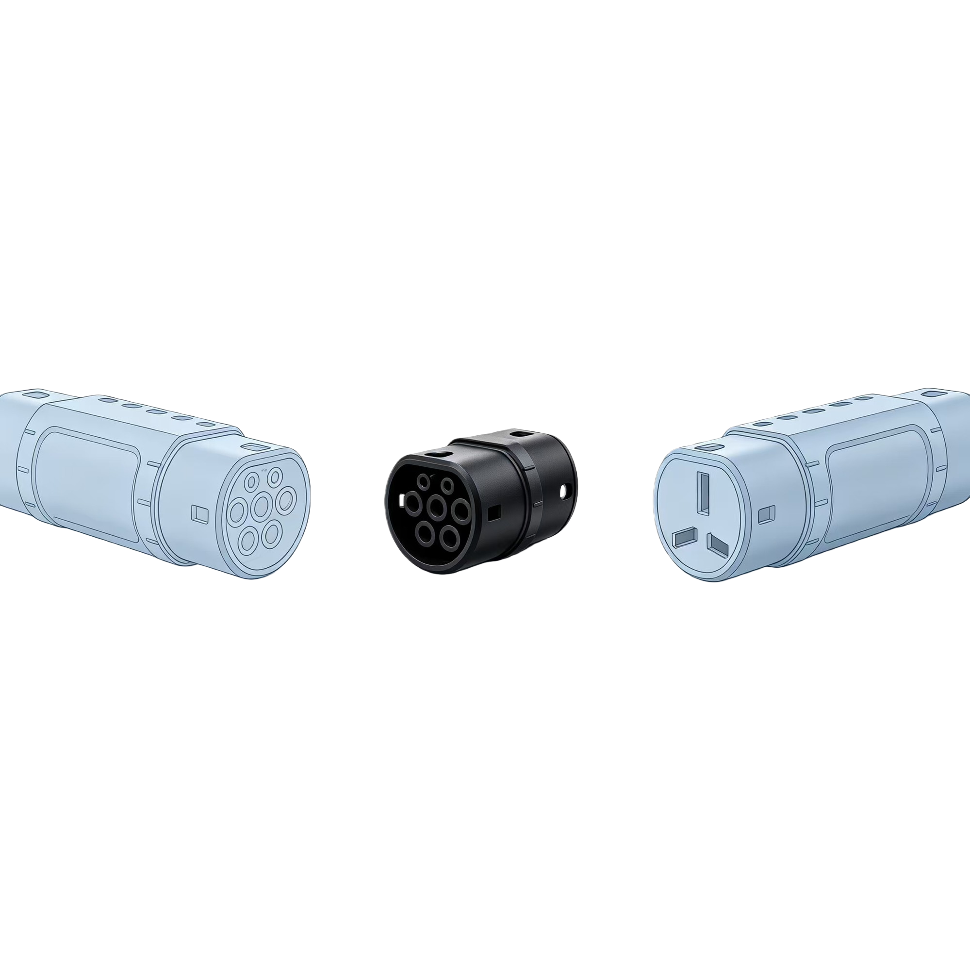 The multi-functional portable electric vehicle charger is suitable for fast charging and electrical appliances