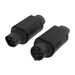 The DUPUSEN Tesla to American standard adapter enables intercommunication between two types of charging interfaces, ensuring stable electrical transmission and smooth plugging and unplugging. It solves the problem of interface adaptation for different specifications in new energy vehicles Specification image