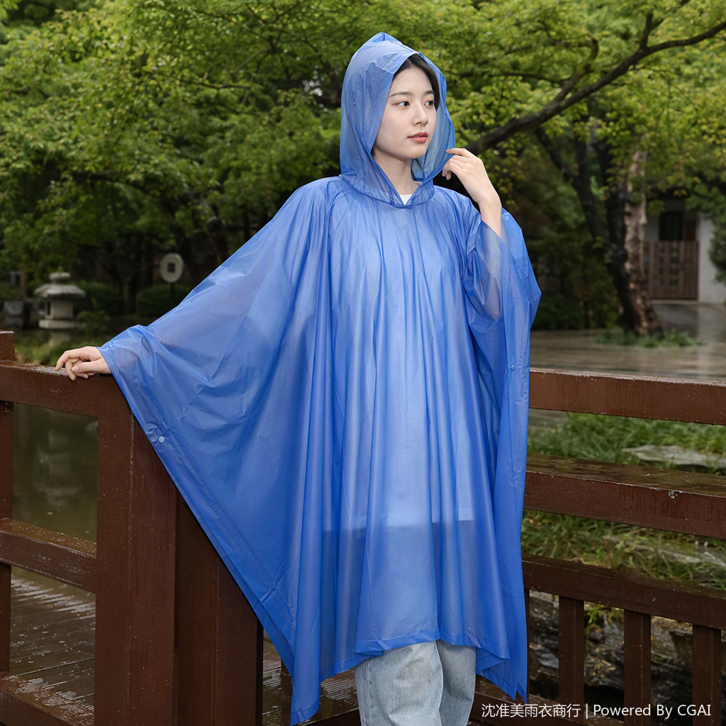 多功能连体雨衣防风遮阳防雨工具户外便携雨披男女通用防水防风服装细节图