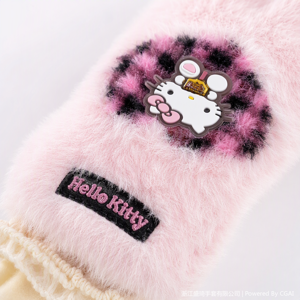 The warm and soft pink fleece gloves keep the hands warm and are a fashionable trend for ladies to protect their hands from the cold in autumn and winter Application Scenario
