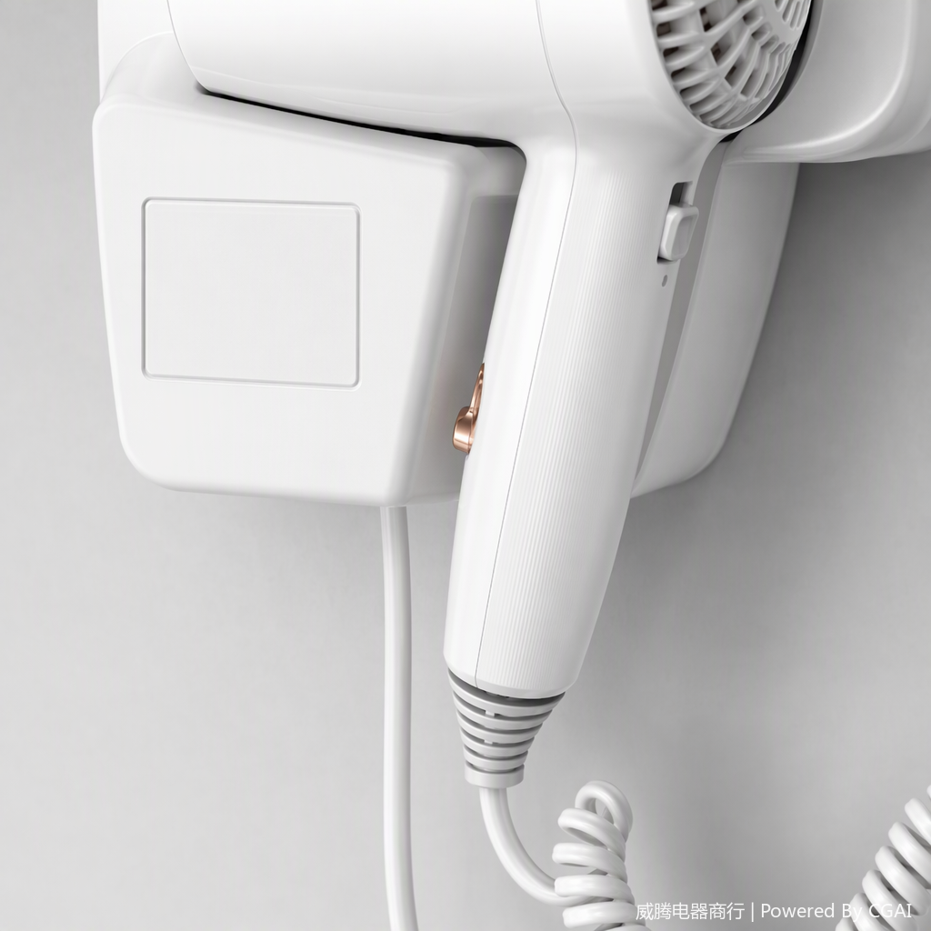 The multi-functional kitchen and bathroom hair dryer stand is a wall-mounted anti-slip and anti-corrosion storage rack for the kitchen and bathroom, which is simple and practical Application Scenario