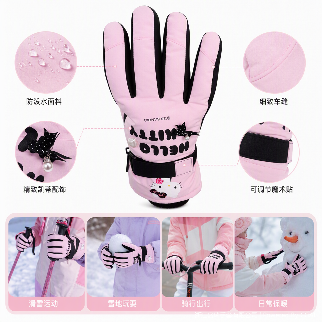 Suave y caliente guantes rosa mujeres invierno a prueba de viento pantalla táctil más fleece casual guantes deportivos tendencia modelos