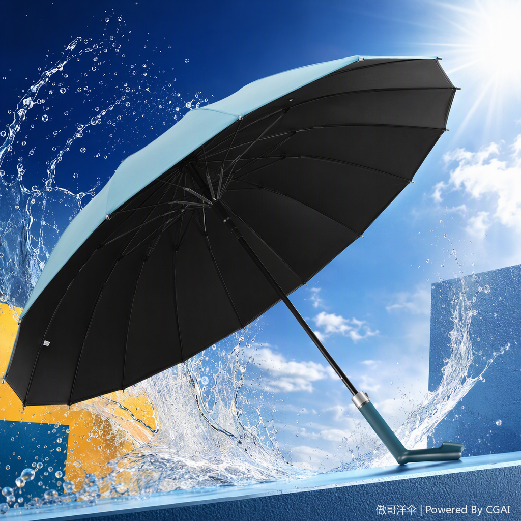 The multi-functional windproof and sunshade umbrella is lightweight and rainproof, suitable for both sunny and rainy days. It is durable, fashionable and available in a variety of colors