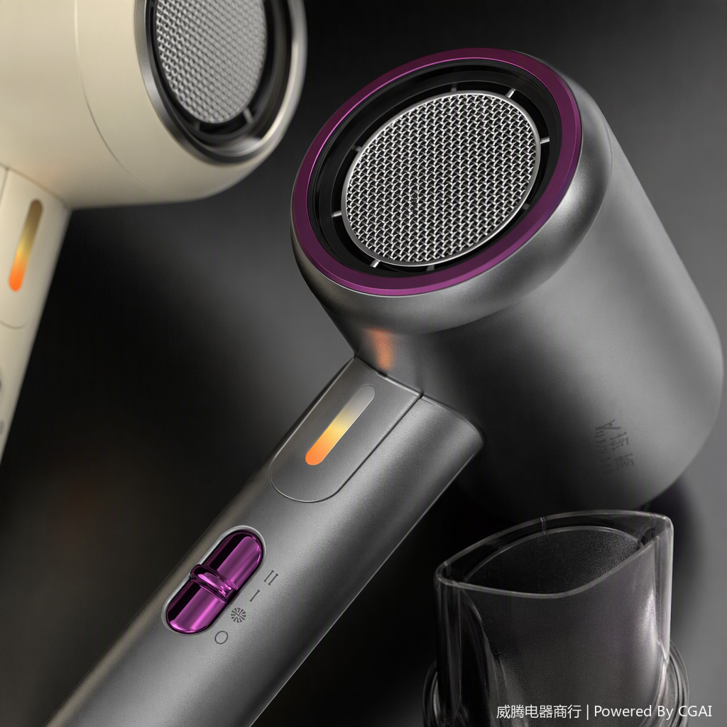 Multi-functional negative ion high-power household hair dryer, quick hair drying and care, silent portable model details Picture