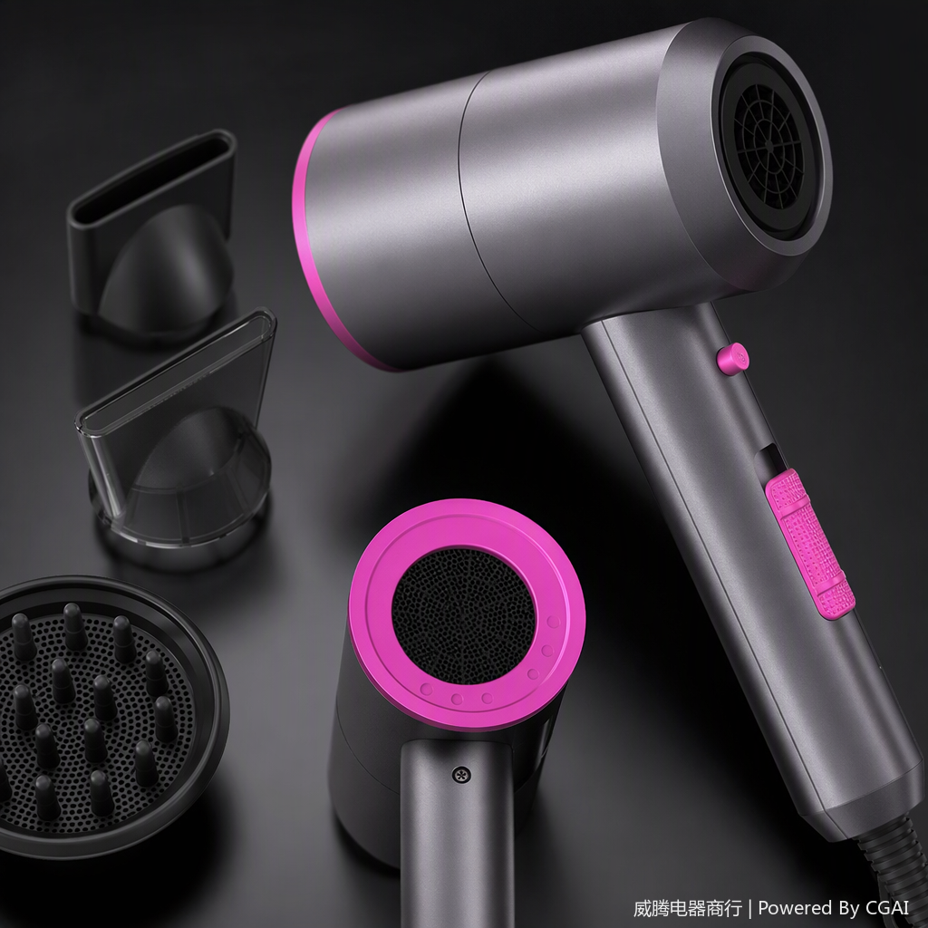 Imported high-efficiency and silent hair dryer, quick hair drying, suitable for professional hair salons