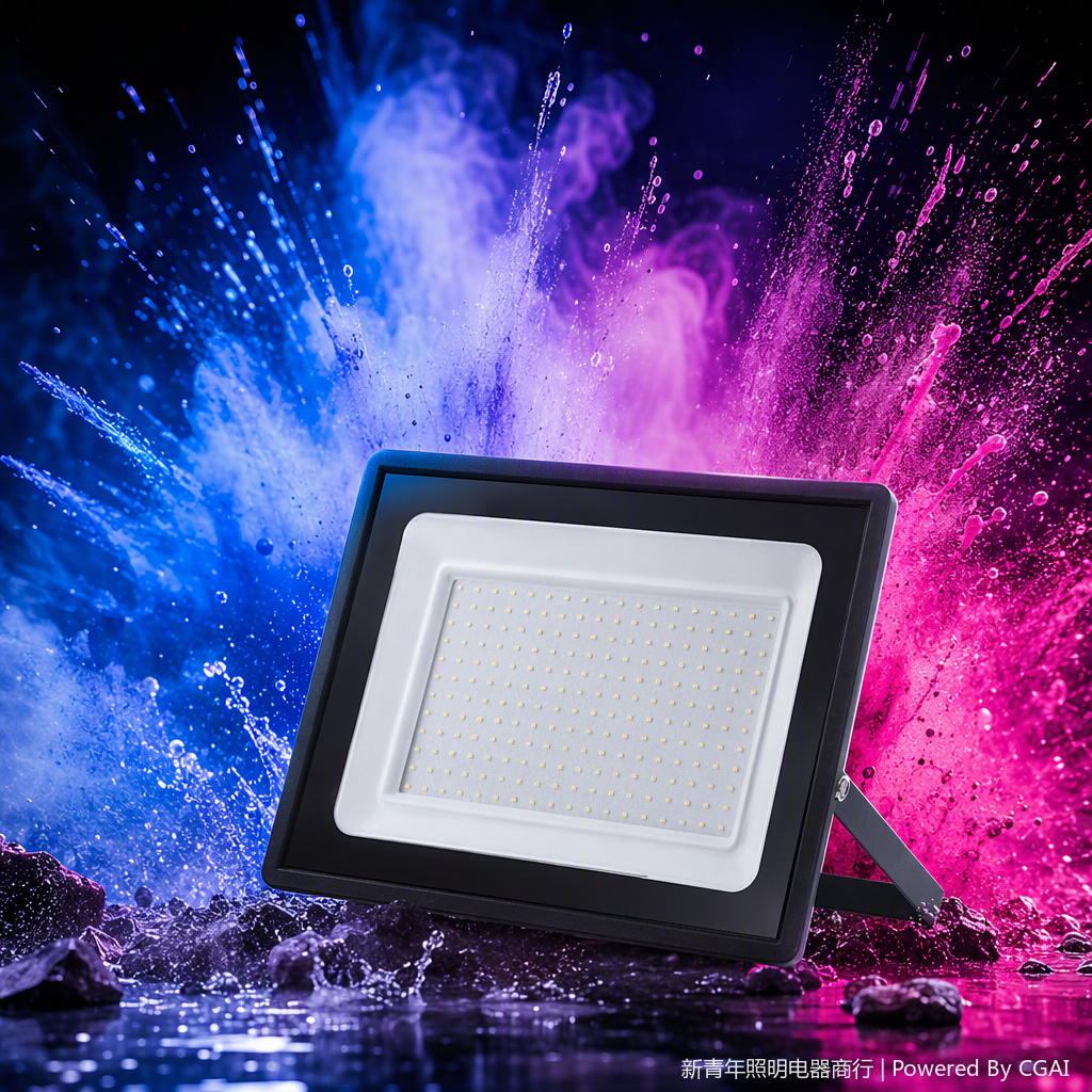 High-brightness waterproof outdoor floodlights, energy-saving lighting, square landscape lights, courtyard lights, rainproof and dustproof lamps