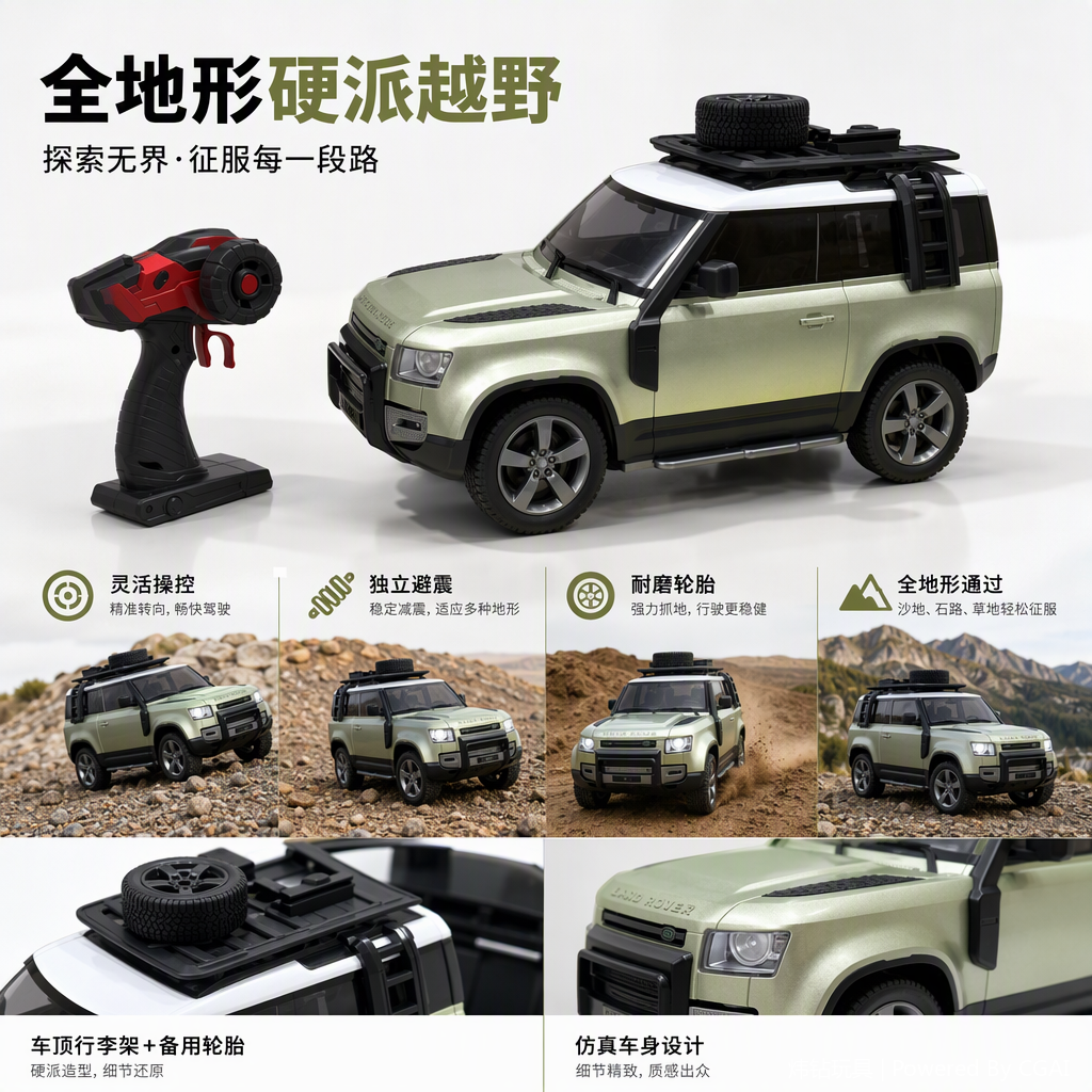 Children's remote control off-road car, adjustable direction, anti-drop and impact-resistant outdoor toy car, gift for boys and girls
