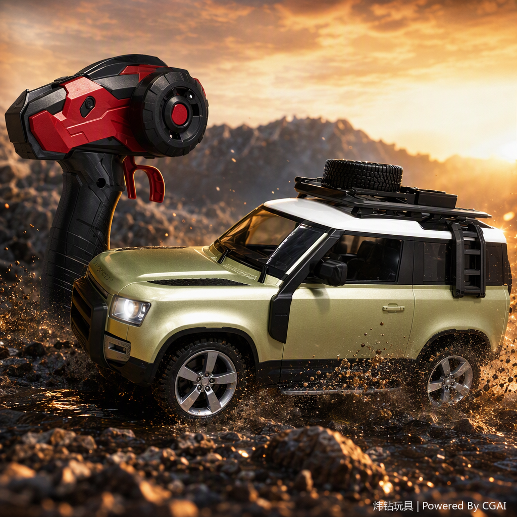 Children's remote control off-road car, adjustable direction, anti-drop and impact-resistant outdoor toy car, gift for boys and girls Specification image