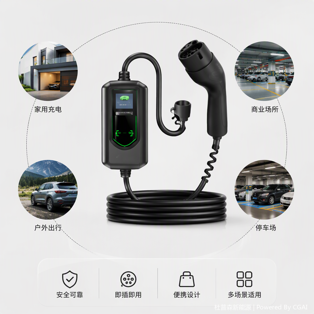 杜普森DUPUSEN多功能便携式电动车充电器快速充电电工电气配件适用多车型