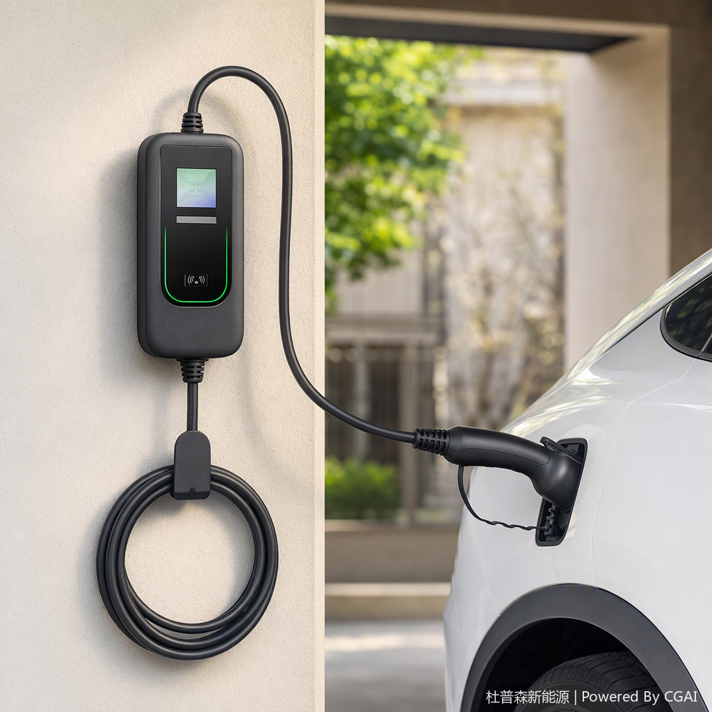 The DUPUSEN multi-functional portable electric vehicle charger is a fast charging electrical accessory suitable for multiple vehicle models details Picture