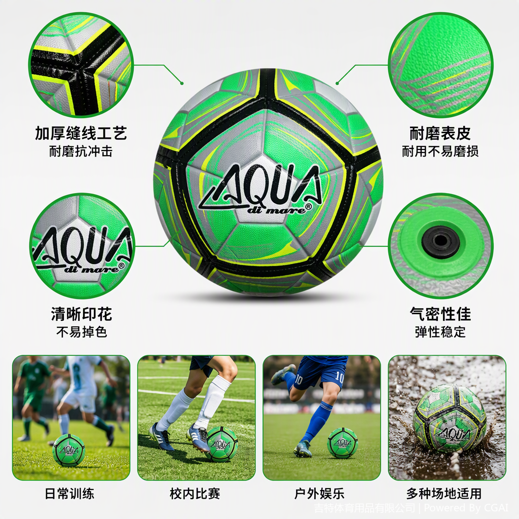 Colorful football match balls for children, adults, adult students, outdoor leisure training and competition