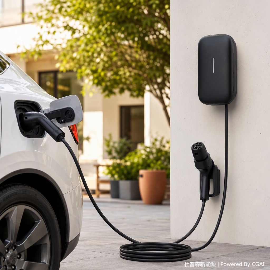 Cable de extensión de carga dual estándar europeo DUPUSEN, diseño de acoplamiento de doble punta, conducción eléctrica estable y confiable, extensión efectiva del cable de carga, posición de estacionamiento sin restricciones details Picture