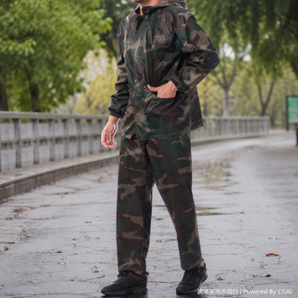 多功能迷彩作训服军迷服户外休闲运动服男款轻便耐磨透气舒适白底实物图