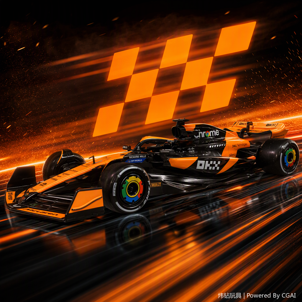 Orange and black racing car model simulation car toys, collectible ornaments, children's gifts, display items Specification image