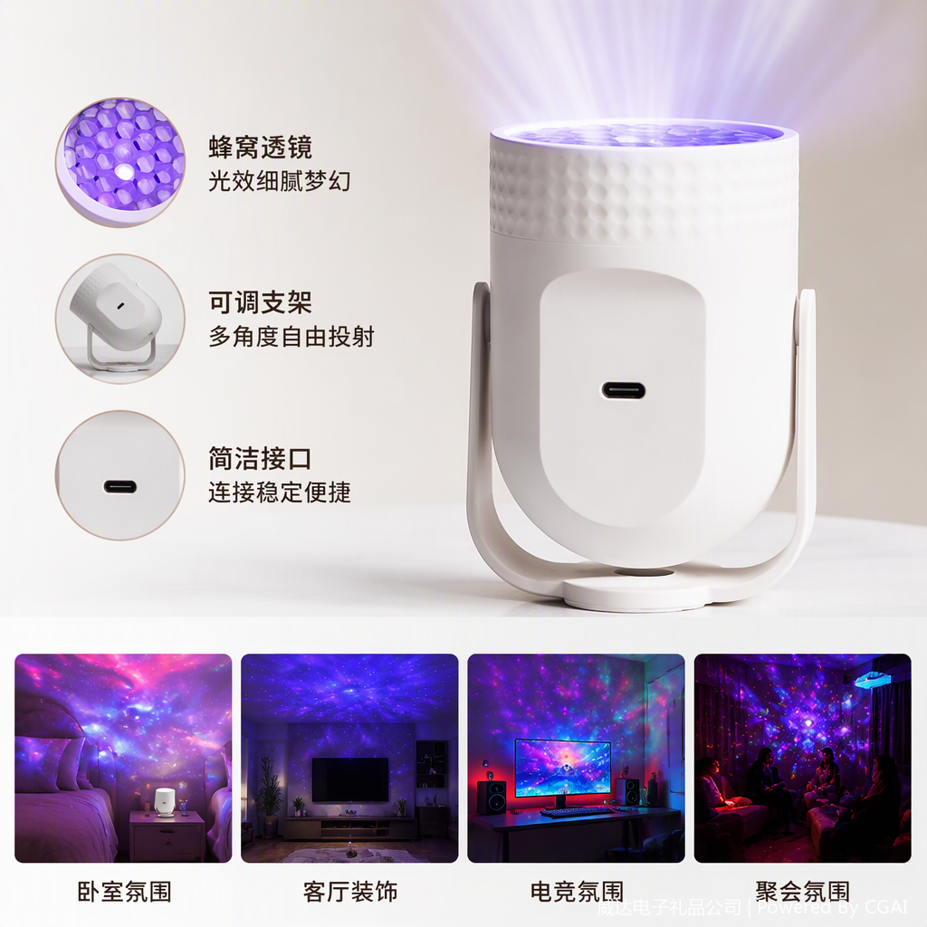 Multi-functional projector, high-definition portable business meeting, home theater, office equipment projector