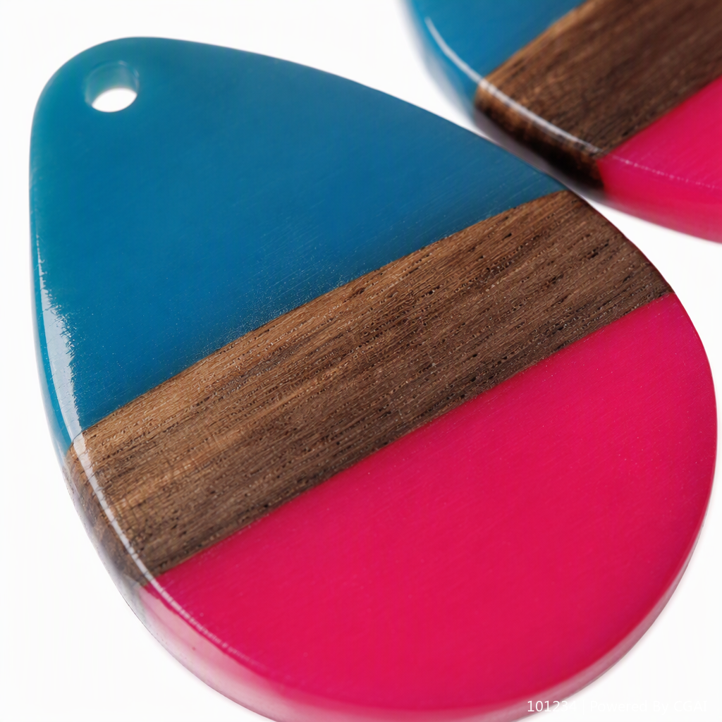 Colorful spliced wooden pendant, personalized and creative handcrafted jewelry, simple and retro necklace accessory gift Application Scenario