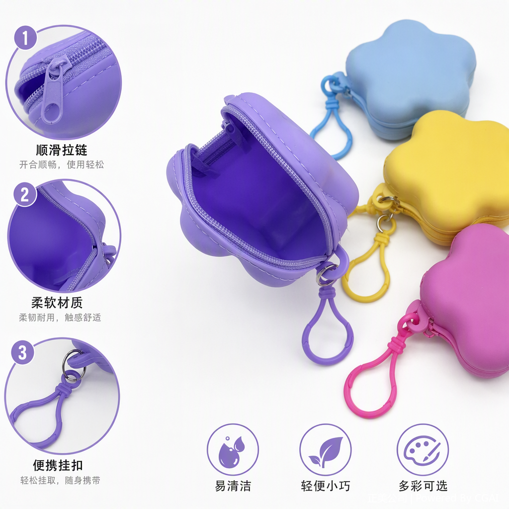 Creative colorful cloud-shaped handbag, fashionable and versatile, trendy small bag, casual coin purse for female students, gift