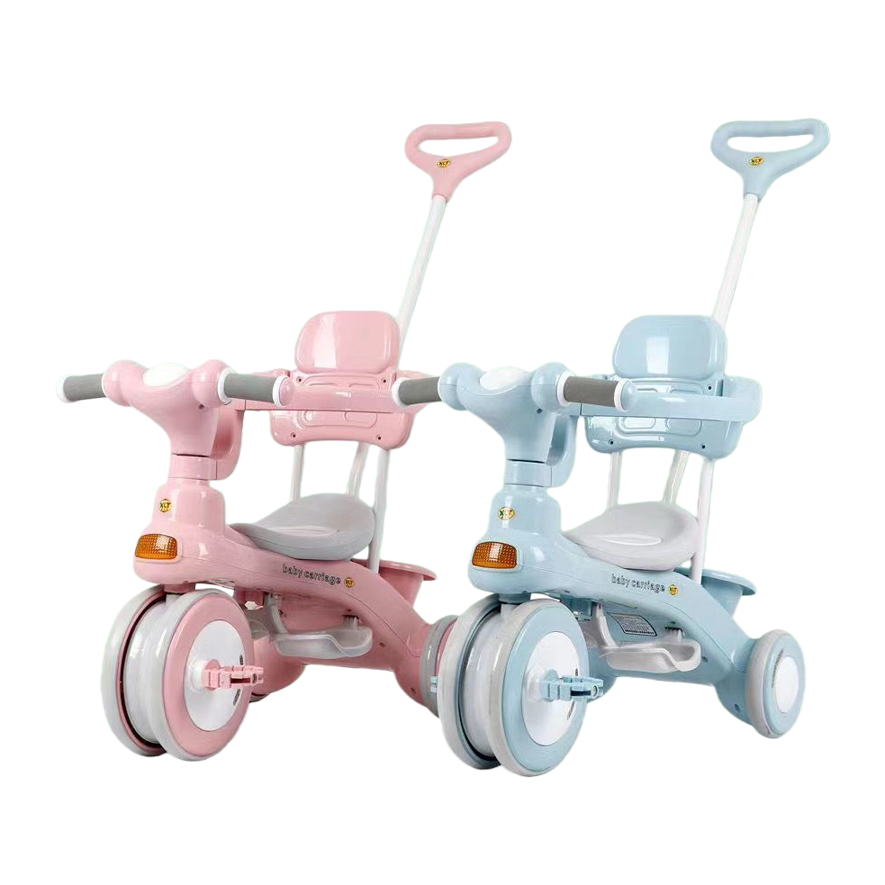 Multifunción para niños triciclo bebé juguete para niños puede sentarse y montar seguro y duradero coche de juguete para niños Item Picture
