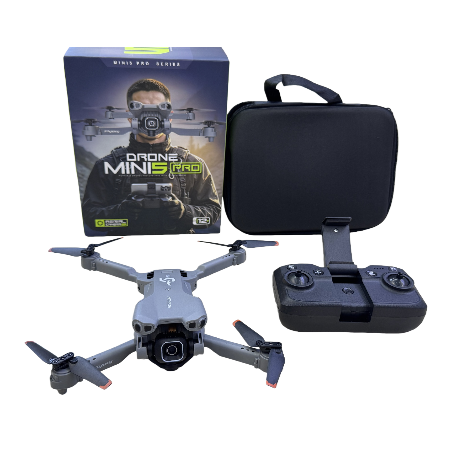 Grey drone remote control aircraft, high-definition camera, aerial photography, portable quadcopter toy, aerial photography equipment Item Picture
