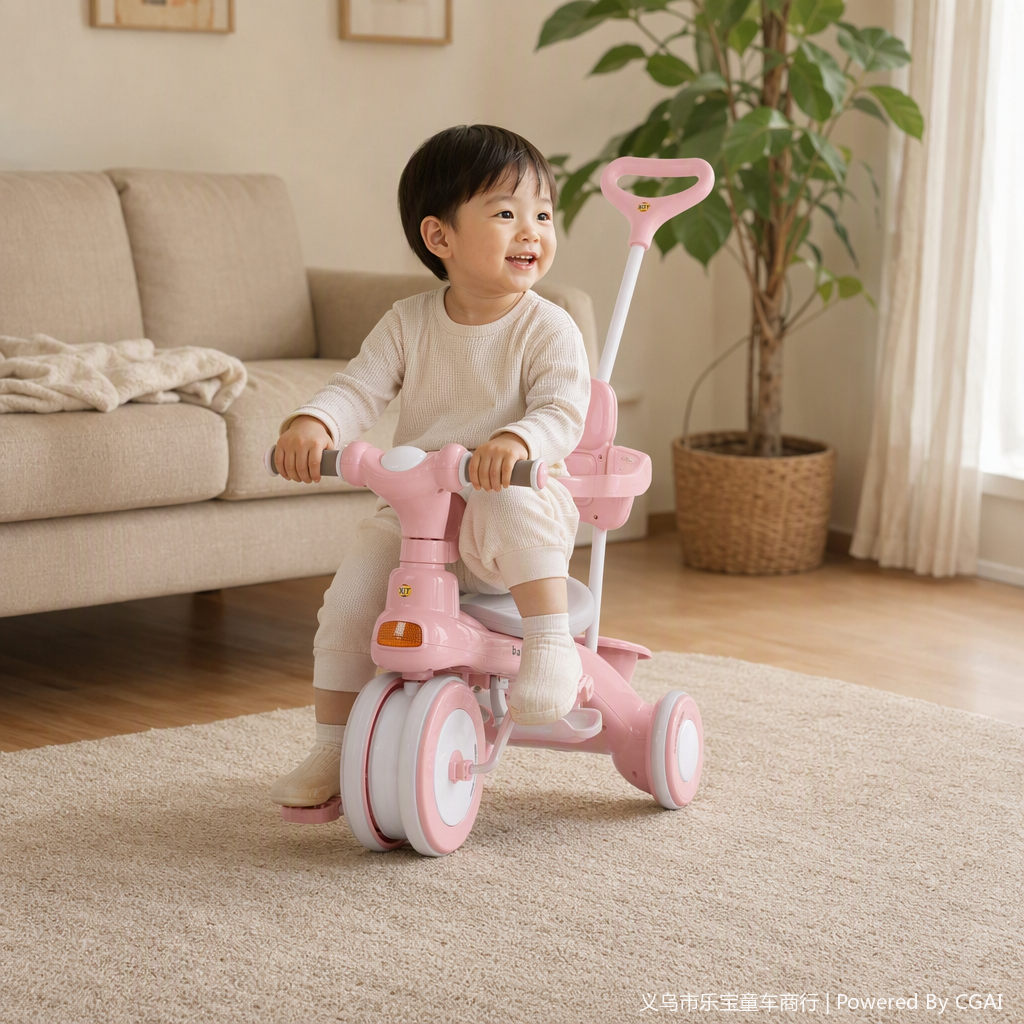 Multi-functional children's tricycle, baby toy stroller, can be sat on or ridden, safe and durable children's toy car