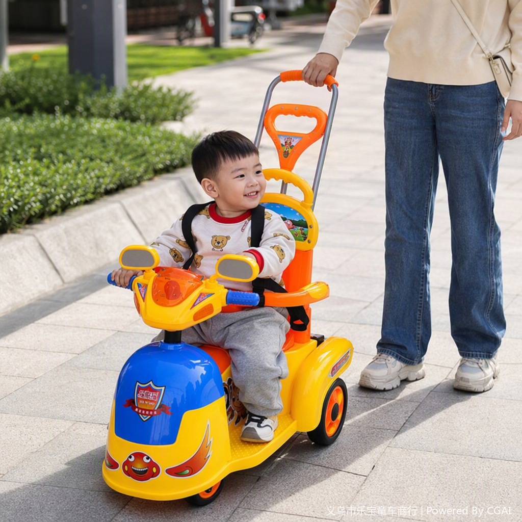 Multi-functional children's tricycle, baby stroller, seat, shoulder strap, crib, shoulder strap, trolley, baby walker, children's toys