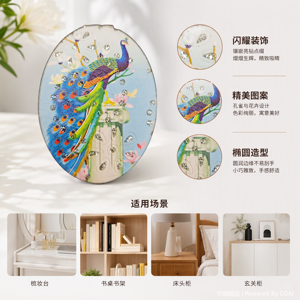 创意彩色孔雀图案装饰贴纸多款可选墙面窗户贴纸儿童房装饰贴纸