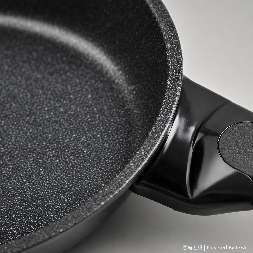Kitchen Code: Korean original imported marble-patterned small frying pan, 20cm non-stick pan Item Picture