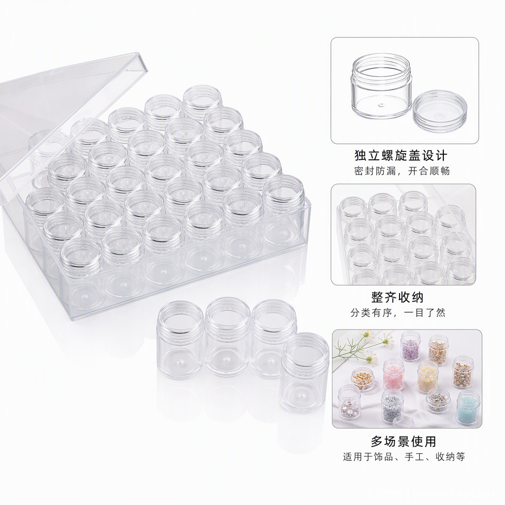 Environmentally friendly transparent plastic boxes for food storage and organization, household plastic containers and plastic boxes details Picture