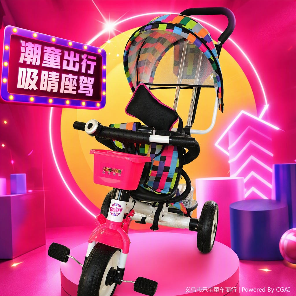 A multi-functional tricycle, hand-pushed cargo, electric-assisted transportation, non-motorized vehicle, durable, load-bearing and practical model details Picture