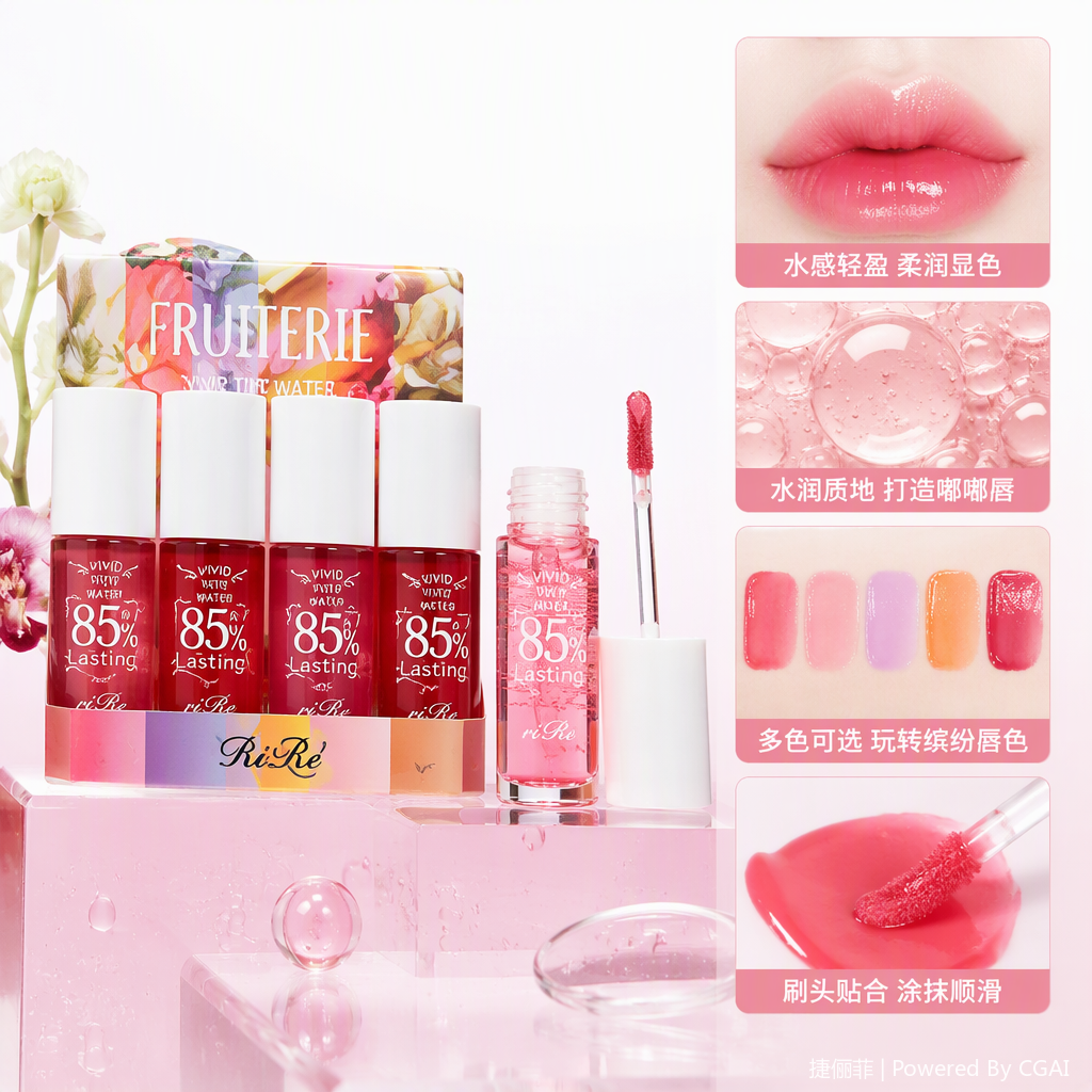 Long-lasting hydrating lip gloss, moisturizing and hydrating, not easy to fade, bright and lustrous. New lip makeup recommendations Specification image