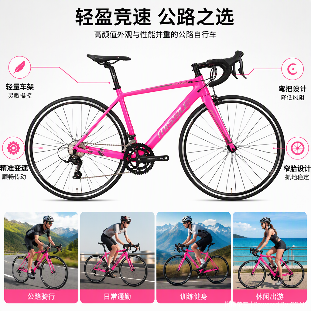 公路自行车骑行装备运动户外专业配件耐用轻便骑行必备用品白底实物图