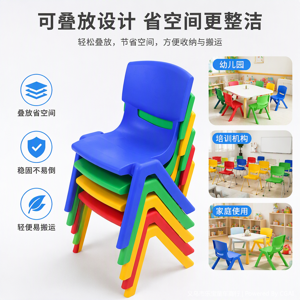 The multi-functional portable folding chair is a simple and easy piece of furniture for home use, leisure, office and outdoor activities