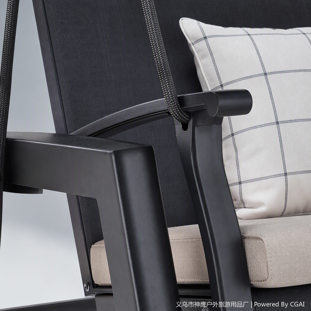 Multifuncional casual al aire libre silla colgante balcón tumbona de sol silla de ocio para el hogar verano fresco y cómodo muebles de ocio Specification image