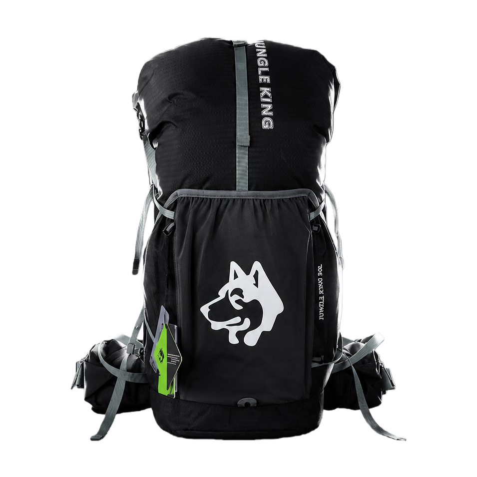 Multi-functional black outdoor mountaineering backpack for women, large-capacity hiking and mountain climbing bag, sports and leisure mountaineering bag Item Picture