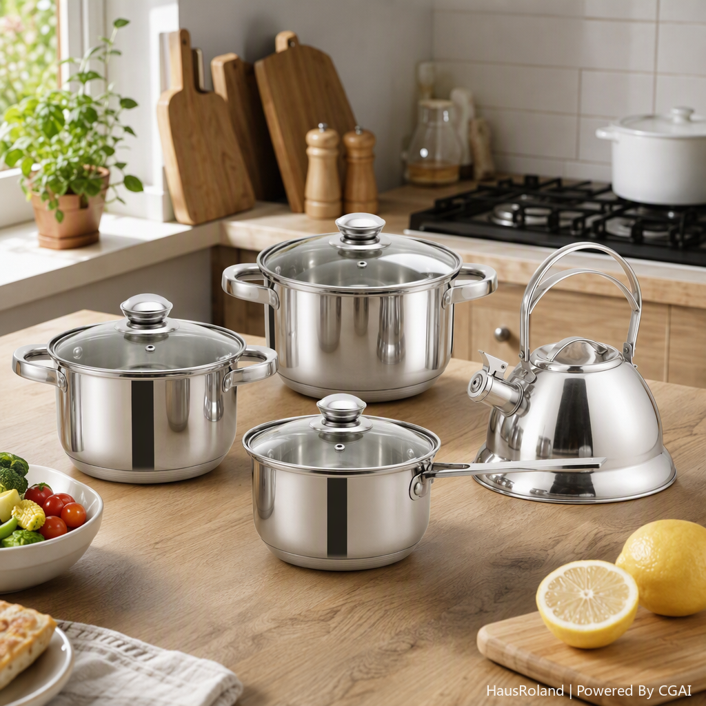 Multi-functional kitchen cookware set, household soup and stir-frying pot set, practical and durable kitchenware items HR199-1 Specification image