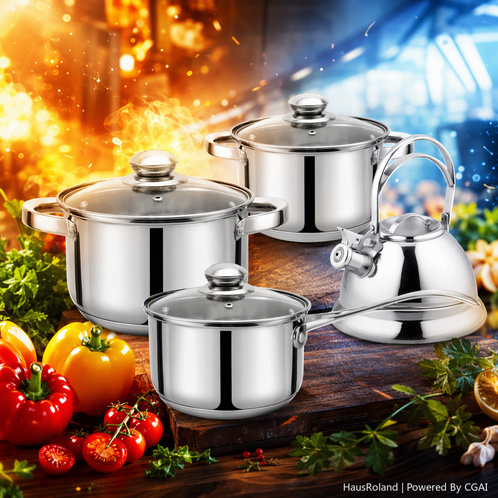Multi-functional kitchen cookware set, household soup and stir-frying pot set, practical and durable kitchenware items HR199-1