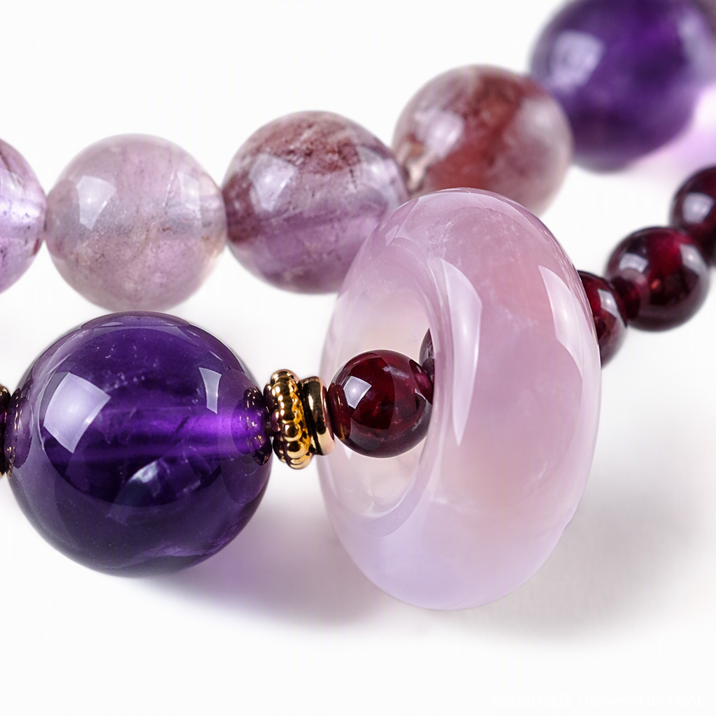 Big red big purple fashion pulsera hombres y mujeres parejas joyas pulseras tendencias pulsera versátil y minimalista accesorios regalos pulsera de cristal Application Scenario