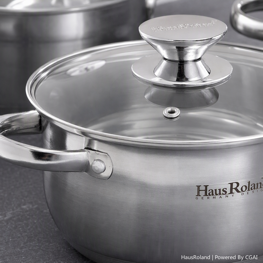 Multi-functional kitchen cookware set, household soup and stir-frying pot set, durable and practical cookware set HR176-3 Item Picture